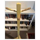 Vintage Yellow Wood Coat Tree / DYI Project