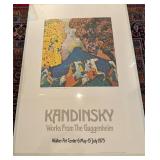 Vintage Large Poster Kandinsky Works from The Guggenheim Walker Art Center "Blue Mountain" No 84