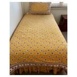 Beautiful Vintage Twin Duvet Cover, Filler, Skirt and Sham