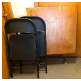 Folding Table and Two Folding Chairs