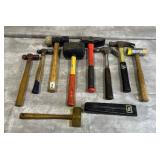 Nice Hammer Lot including 4lbs. Crescent Blacksmith Hammer, Vintage True Temper Rocket A16 Claw Hammer, and More!