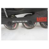 Raider Rollerblades and carrying bag