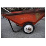 Vintage Radio Cart Wheel Barrel