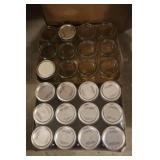 Canning Jars…1-New Case Kerr Quarts, 1-Used Case Assorted Quart Wide-Mouth