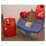 Plastic Gas Cans, Stackable Storage Bin Etc