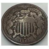 1865 Two Cent Piece