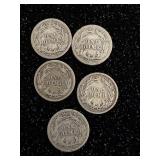 Mixed Lot of Barber Dimes