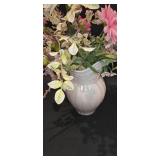 Large White Vase Pitcher With Flowers