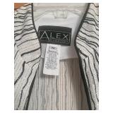 Long Sleeved Sequined Jacket By Alex Evenings; Size M