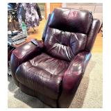 Brown Leather Massage Recliner Chair