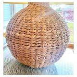 21" Sphere Rattan Table Lamp