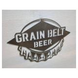 Vintage Grain Belt Beer Metal Sign