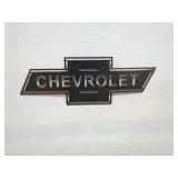 Vintage Chevrolet Metal Emblem Sign