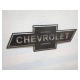 Vintage Chevrolet Metal Emblem Sign