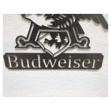 Vintage Budweiser Metal Sign with Eagle Emblem