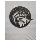 Metal Wall Art featuring Minnesota Lynx Basketball Design