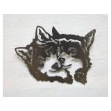 Decorative Metal Wolf Head Wall Art