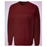 2 Clique Adult Medium Burgundy Long-Sleeve Sweatshirt - 50% Cotton/50% Polyester