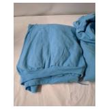 2 Light Blue Hooded Sweatshirts Size Adult XL