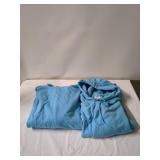 2 Clique Brand Light Blue Hooded Sweatshirt - Size 6XL