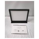 Black Framed Sign Holder with Instructions