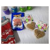 Pet Sweater Size L, Assorted Pet Treats and Grooming Products