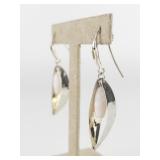 RLM Studio (Robert Lee Morris) Dangling Gemstone Sterling Silver French Wire Earrings .