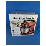 Hamilton Beach 7-Speed Stand Mixer, Red