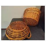 Two Large Baskets w/Handles