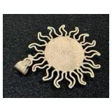 Sun/Moon Pendant stamped Mexico 925