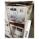 Pallet Containing 10 78957 Pro Inspired Kohler Kitchen Sink Kits & 16 Kohler Lir Faucets  - Original Retail $6739.82