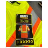 New Holmes Work Wear Hi Vis - High Visibility Short Sleeve T-Shirt - Safety - Mens Medium