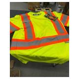 New Holmes Work Wear Hi Vis - High Visibility Short Sleeve T-Shirt - Safety - Mens Medium