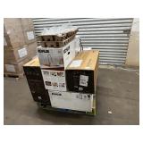 Pallet Containing 3 Kohler Pro Inspired Kitchen Sink Kits, 2 Kohler Lir Kitchen Faucets & 2 Hauslane Professional Hood Vents +- Retail $2458.69