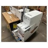 Pallet Containing 3 Kohler Pro Inspired Kitchen Sink Kits, 2 Kohler Lir Kitchen Faucets & 2 Hauslane Professional Hood Vents +- Retail $2458.69