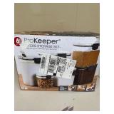 ProKeeper 6-piece Bakers Storage Set - Like New One / 1 of them is damaged