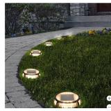 New MyHOME Solar Multi-Surface LED Lights 12 Lumen Deck Driveway, Accent Lights- 4 Pack