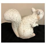 White Squirrel, Rooster and Pear Decorative Figurines