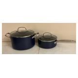 Set of Blue Diamond Pots and Pans