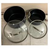 Set of Blue Diamond Pots and Pans