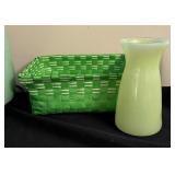 Green Air Fryer, Toaster, Candles, Basket Bowl, Vase and More!