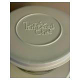 Pampered Chef Set of Medium and Large Glass Measuring Batter Bowls