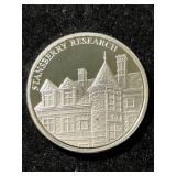 1 TROY OZ .999 FINE SILVER STANSBERRY RESEARCH ROUND