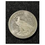 1 TROY OZ .999 FINE SILVER AMERICAN EAGLE ROUND