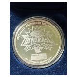 1 TROY OZ .999 FINE SILVER 1997 GREEN BAY PACKERS ROUND IN AIRTITE