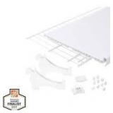 Lot of Everbilt 5.25 H 5-Pair White Vinyl Shoe Rack Customer Returns See Pictures