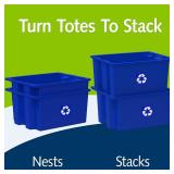 Ready Space Stackable Recycling Bin Boxes (6-Pack)