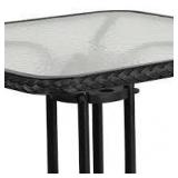 Flash Furniture TLH-073R-BK-GG Patio Table