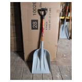 Husky 31 in. Wood Handle D-Grip Plastic Scoop Shovel