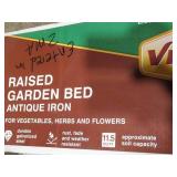 Virgoro 4 ft. x 4 ft. Antique Iron Raised Garden Bed